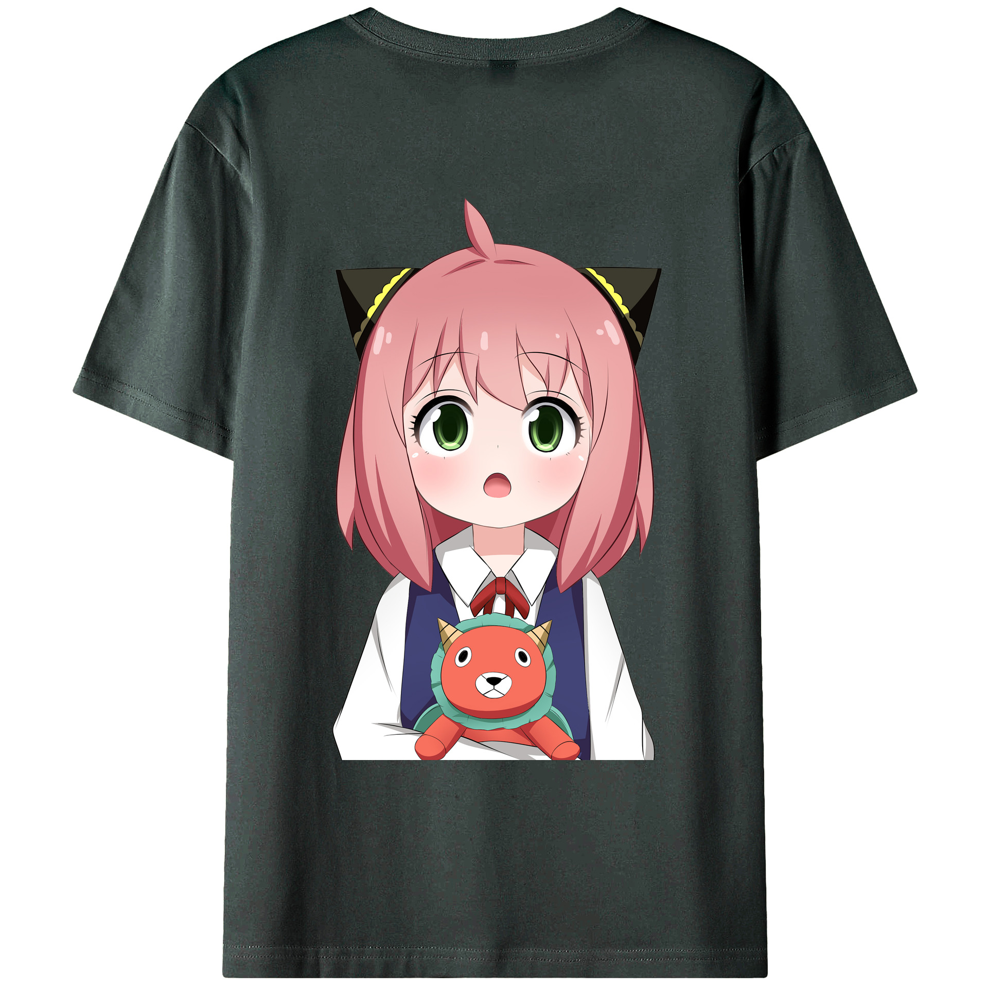 （画像用） SPY×FAMILY间谍家家酒 綿100％ メンズ半袖Tシャツ（バックプリント） 通気性